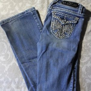 LA Idol USA rhinestone jeans